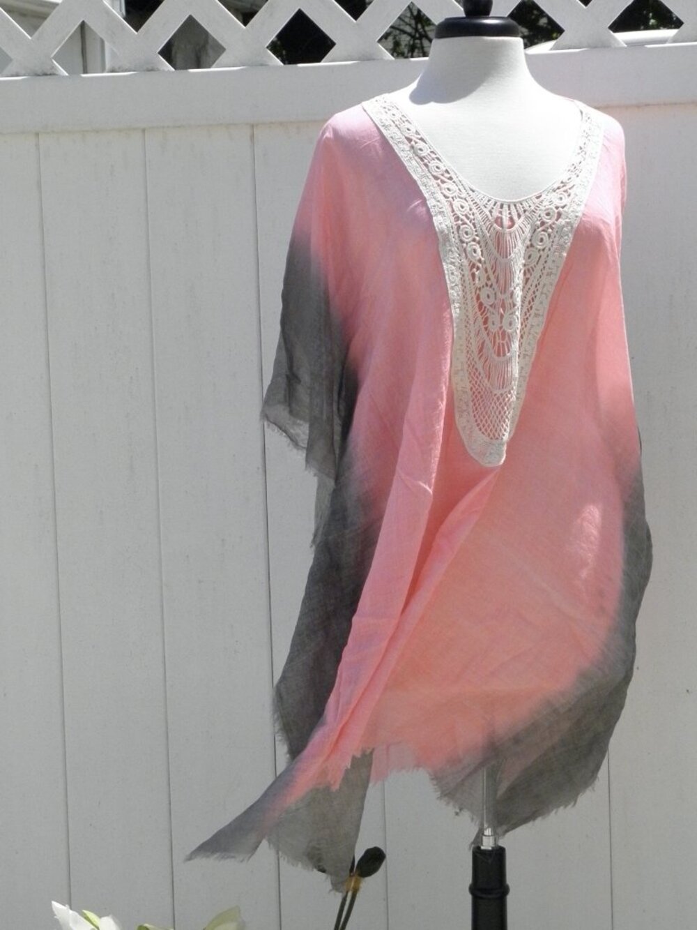 New women's handmade natural color dyed 100% cotton coverups